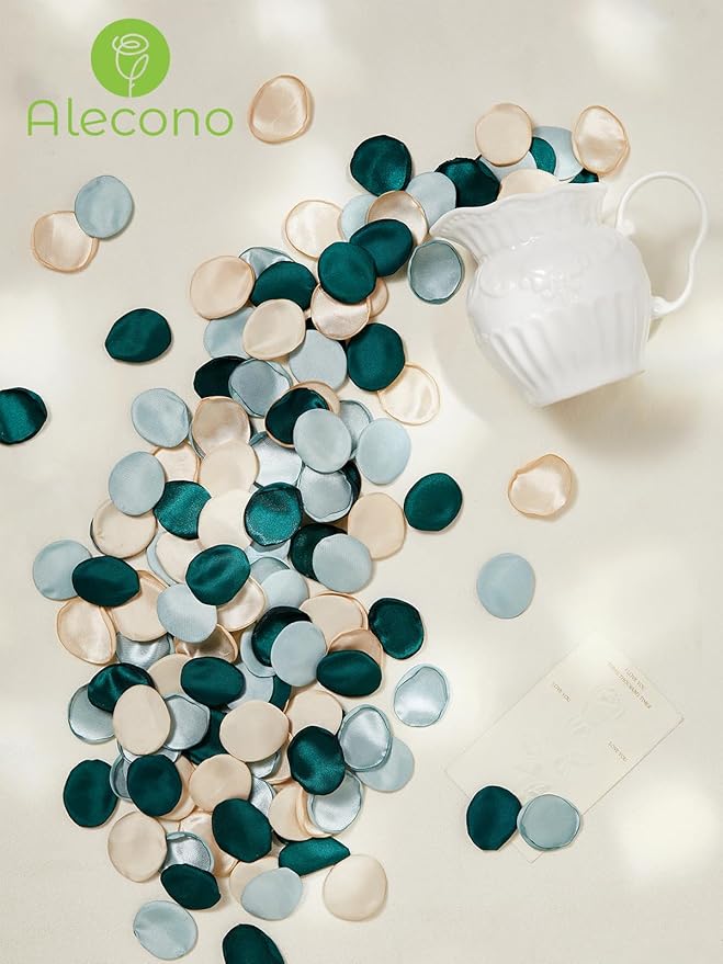 Alecono  Silk Rose Petals, Artificial Flower Petals Decorations - Image 3