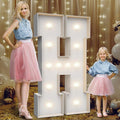 4FT Marquee Light Up Letters H, Party Decoration Large Marquee Light Up Letters by Teebloom