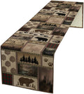 Retro Rusticd Cabin Table Runner Bear Country Farmhouse Vintage Lodge Table by ShiTingYu