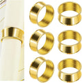 12 Pcs Stainless Steel Bead Side Napkin Rings Delicate Serviette Buckles by frjjthchy