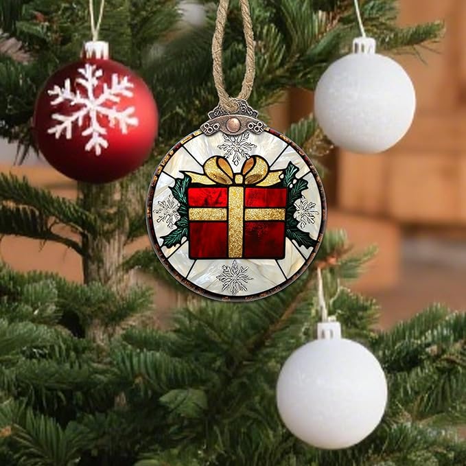 Stained Glass Christmas Decorations - Image 4