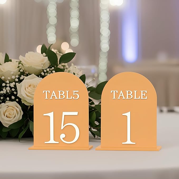 Arch Wedding Table Numbers 1-15 by CrazyAnt