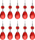 10pcs Crystal Prisms Chandelier Red Ornament Pendants Rainbow Maker 38mm Drop by LONGSHENG-SINCE2001-