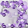 Purple Balloons Garland Arch Kit by Zesliwy