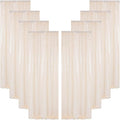ShinyBeauty Ivory Backdrop 2FTx8FT Sequin Curtains 8 Pieces Photo Backdrops by ShinyBeauty