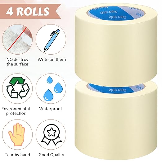 Masking Tape Bulk General Purpose Masking Painting Tape 55 Yards - Image 3