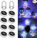 8 Pack Solar Outdoor Fairy Star Firefly Jar Lids Lights, Solar Fairy String by yeuago