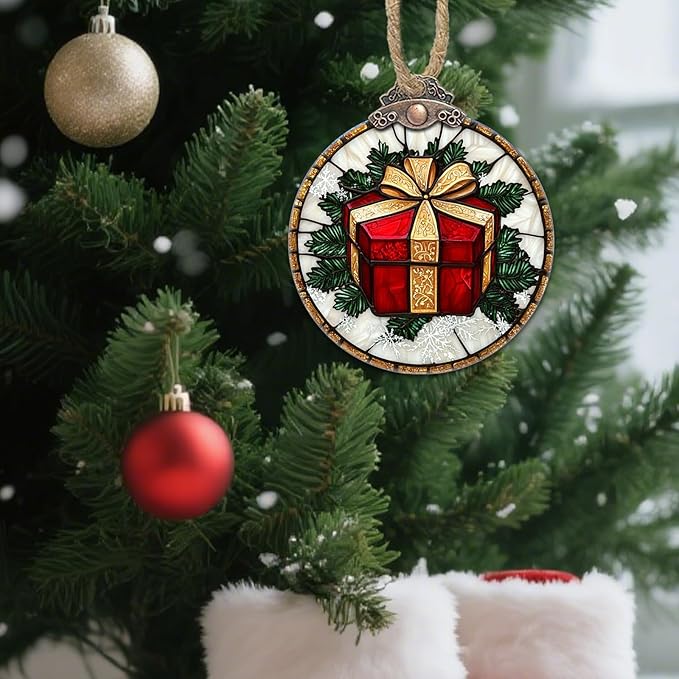 Stained Glass Christmas Decorations - Image 2