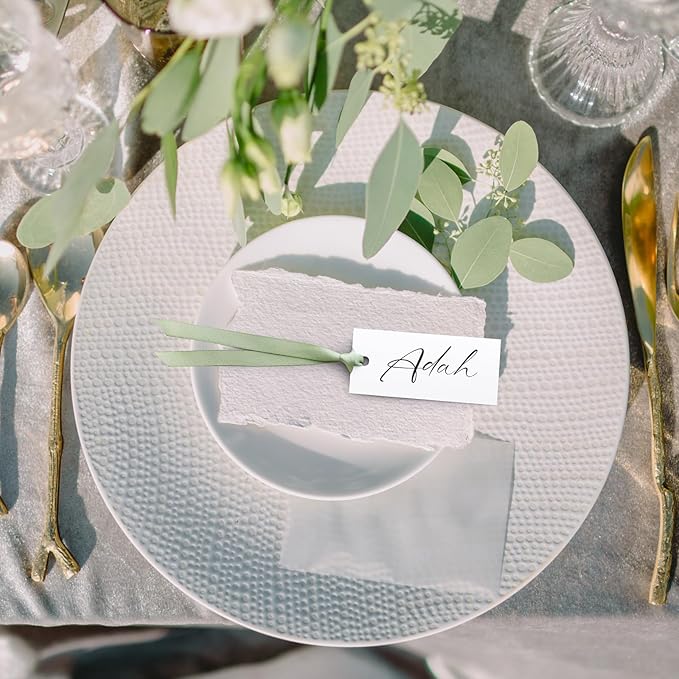 50 Pcs Name Place Cards for Table Setting Blank Wedding Place Cards - Image 5