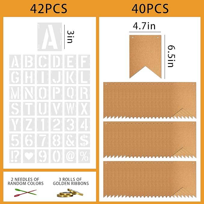 40 PCS DIY Custom Banner Set - Image 2