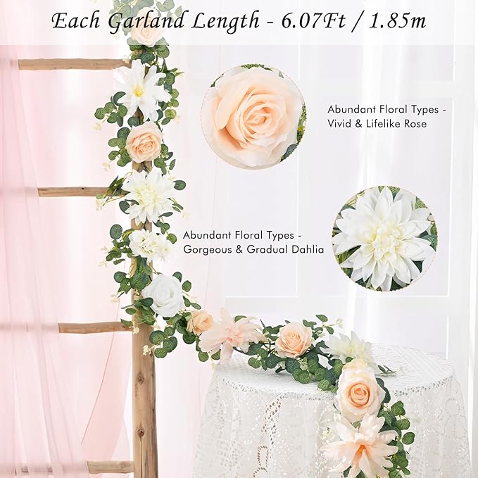 Waipfaru 6.07Ft Eucalyptus Greenery Garland - Image 2