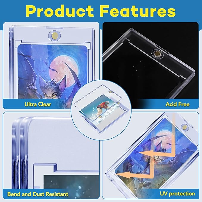 60ct Magnetic Card Holders, 35pt One Touch Card Holder, U-V Protection Hard - Image 3