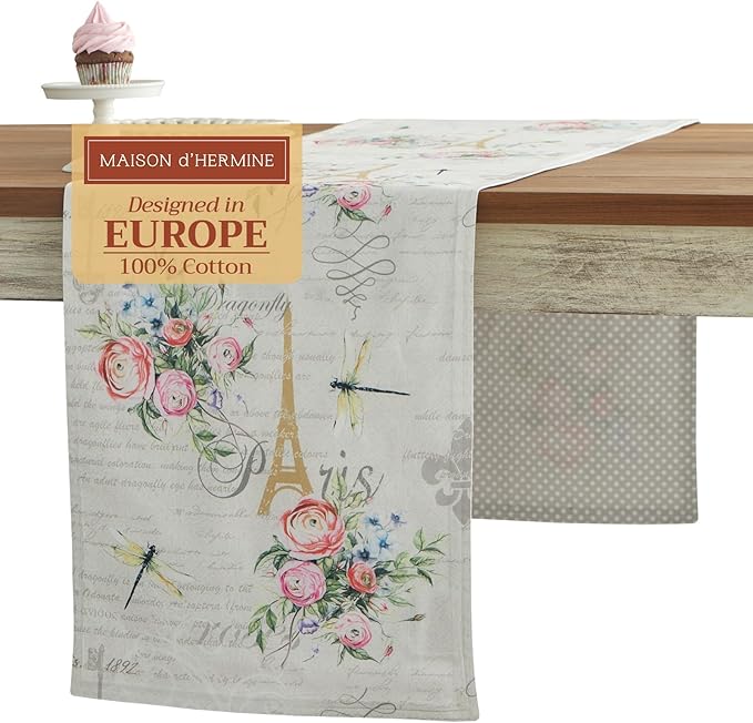 Maison d' Hermine Table Runner 100% Cotton Double Layer Table Runners 72 inches by MaisondHermine