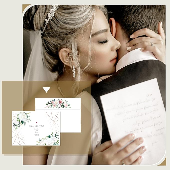 Goefun Blank Note Cards and Envelopes 5 x 7 Flat Cardstock and A7 Envelopes - Image 6