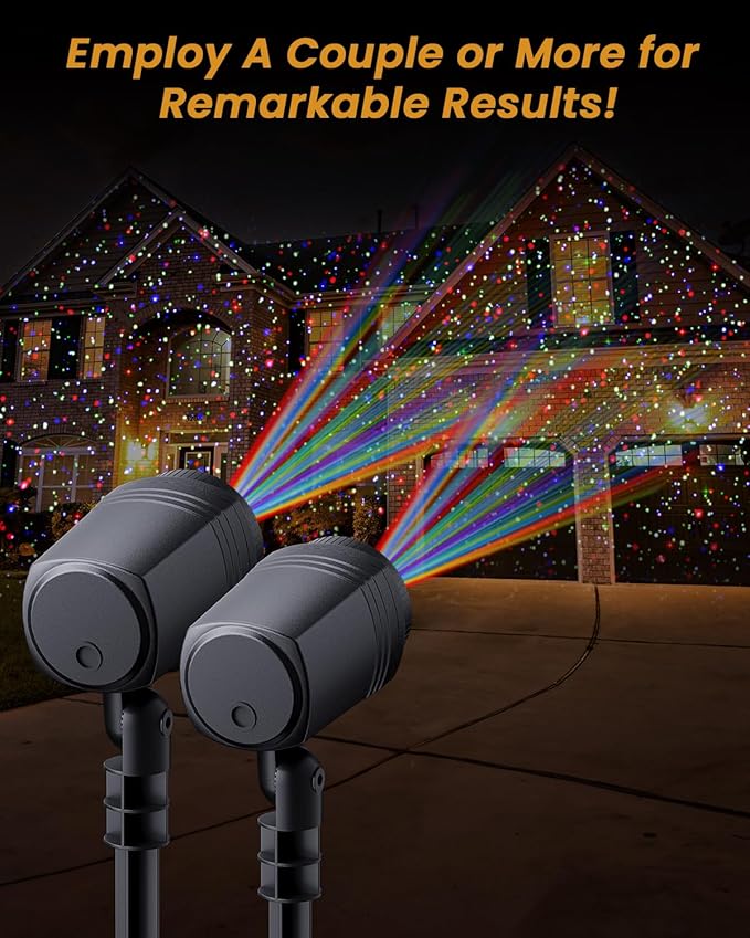 Christmas Laser Lights Outdoor, RGB Light Projector - Image 5