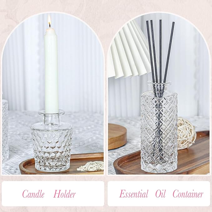Clear Glass Bud Vases Set of 12, Mini Flower Vase - Image 7