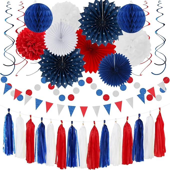 Fourth-4th of July Memorial-Day Party-Decorations by Hugtmr
