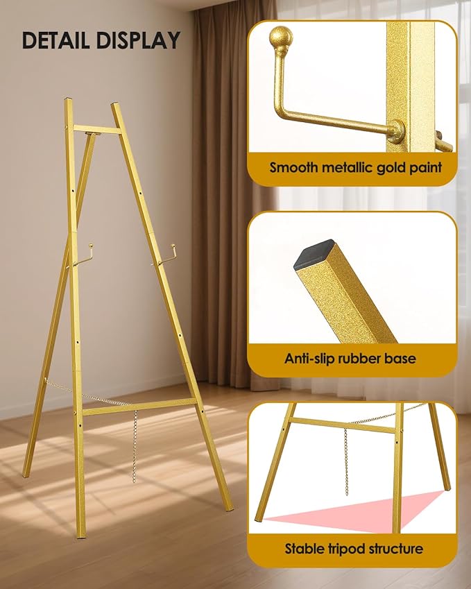 Gold Easel Stand for Wedding Signs - Image 6