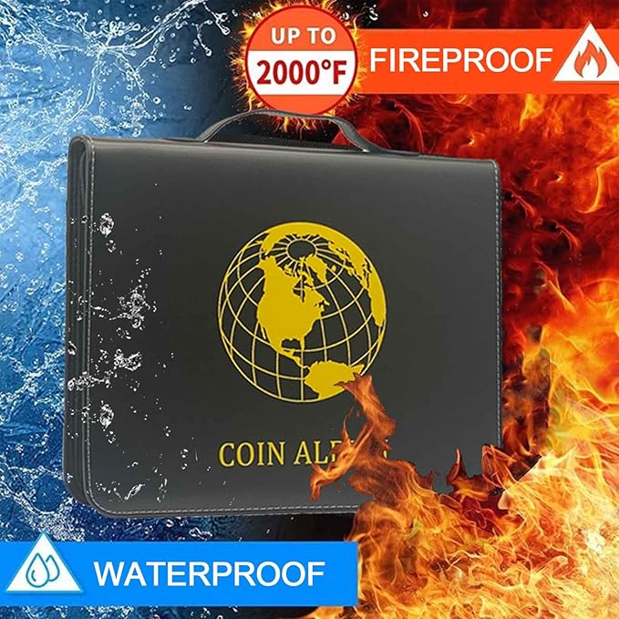 Fireproof Coin Currency Collection Album Book - Image 2