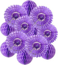 12pcs 6’’ 8’’ Honeycomb Balls Tissue Paper Fans Party Honeycomb Ball Fans Wall by Yangeey
