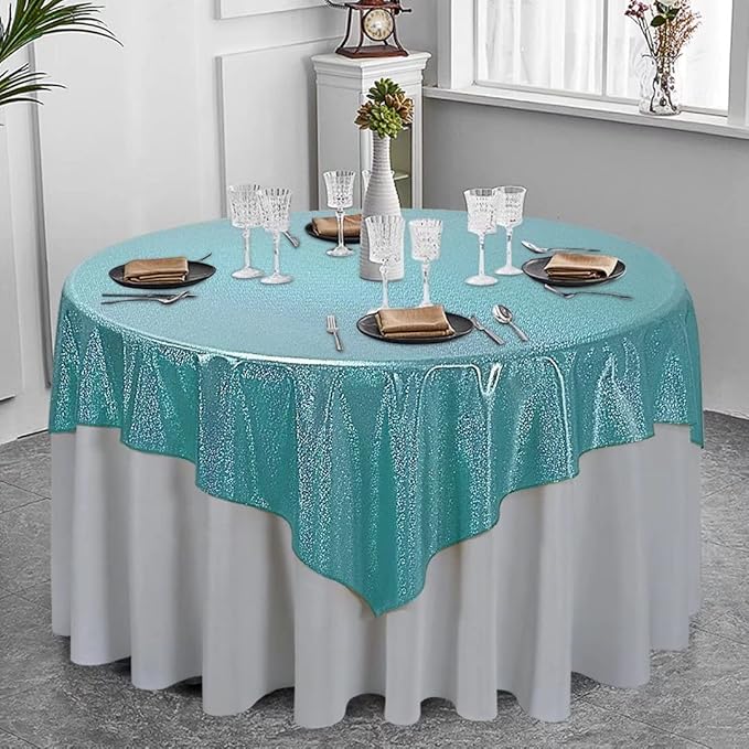 Fitable Sequin Tablecloth for Parties 60x60 Inch - Image 6