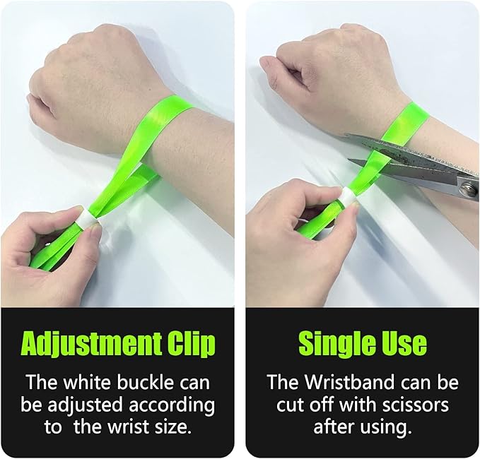100 Pcs Cloth Event Wristbands, Event Wristbands, Colored Wrist Bands - Image 3
