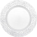 Antique Charger Plates Set, Round Phoenix Pattern Elegant Floral Plates by Unknown