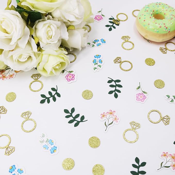 200 pcs Flower and Greenery Wedding Confetti - Image 2