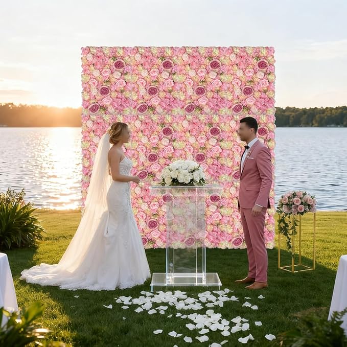 Artificial 3D Flower Wall Panel - Image 3