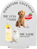 Pet Signature Drink Wedding Signs by Elation+Factory+Co.