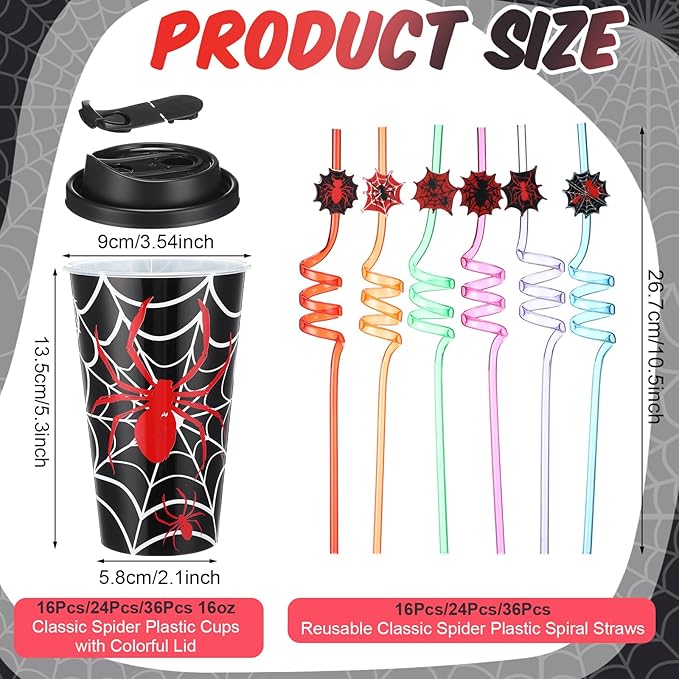Yungyan 24 Sets Spider Party Favors Goodie Cups - Image 2