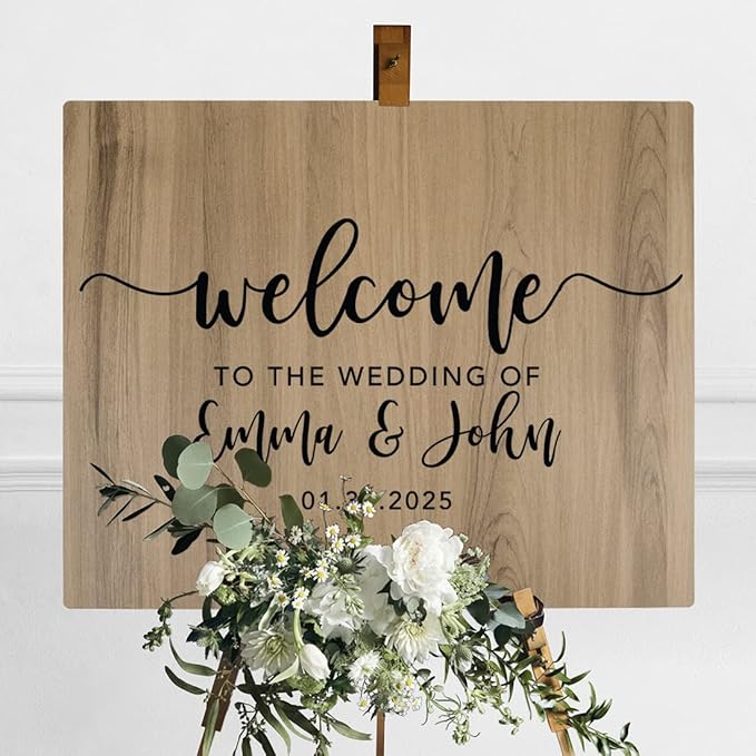 Andaz Press Personalized Large Wooden Welcome Sign - Image 3