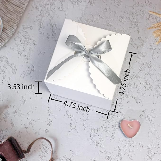 WEWILUCK Small White Gift Box, Bridesmaid Proposal, Galentine's Day Presents - Image 2