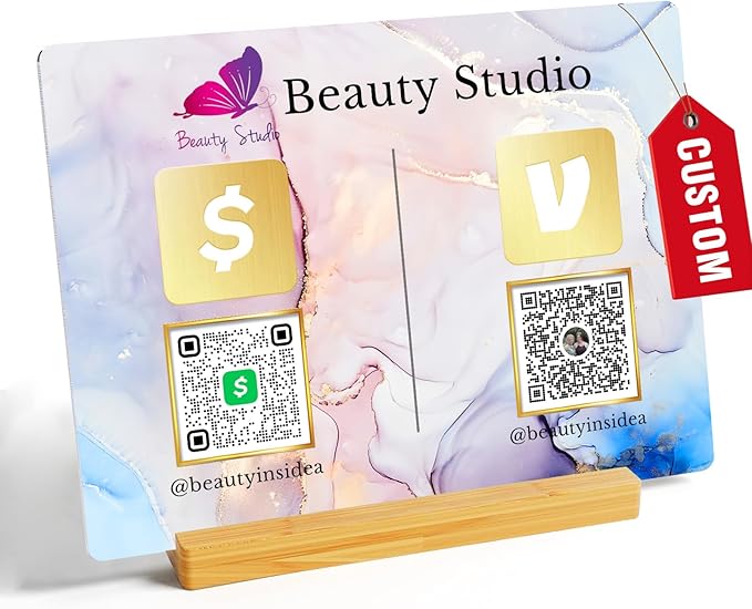 Personalized Custom Metal QR Code Sign Venmo Cashapp Scan to Pay by Personalizedgifts