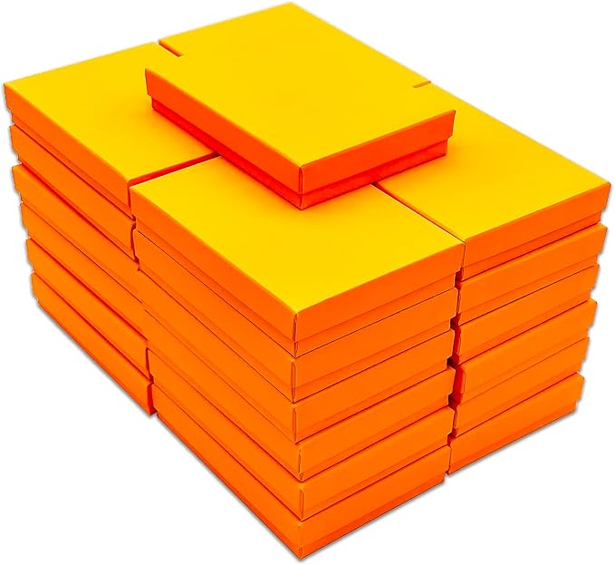 TheDisplayGuys - 25-Pack #53 Kraft Paper Cardboard Gift Boxes/Jewelry Cases w. - Image 3