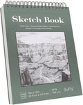 SuFly Sketch Book 9x12, Drawing Paper Pad-68lb/100gsm, Top Spiral Sketchbook by SuFly