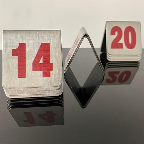 10 Pcs Metal Place Cards Stackable Tent Style Table Numbers，Place Card Holders - Image 2