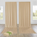 PartyVillage 10ft×15ft Beige Backdrop Curtain by PartyVillage