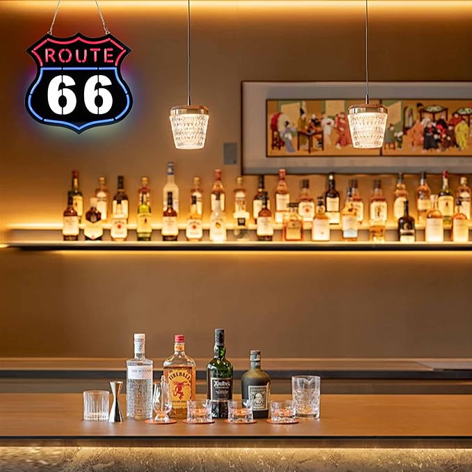 Ultrathin Route 66 Neon Sign Art Wall Lights - Image 7