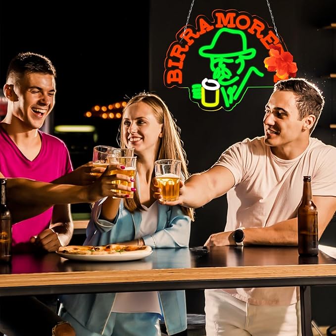 Beer Neon Sign Italian Italy Beer Retro LED Neon Sign - Image 4
