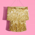 xo, Fetti Gold Fringe Tinsel Chandelier | 16" | Bachelorette Party Decorations by xoFetti