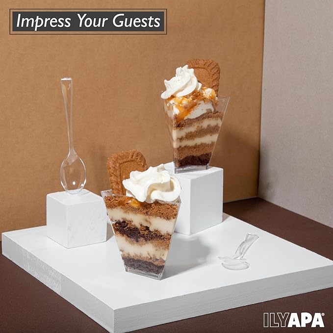 Ilyapa 3oz Plastic Dessert Cups - Image 3