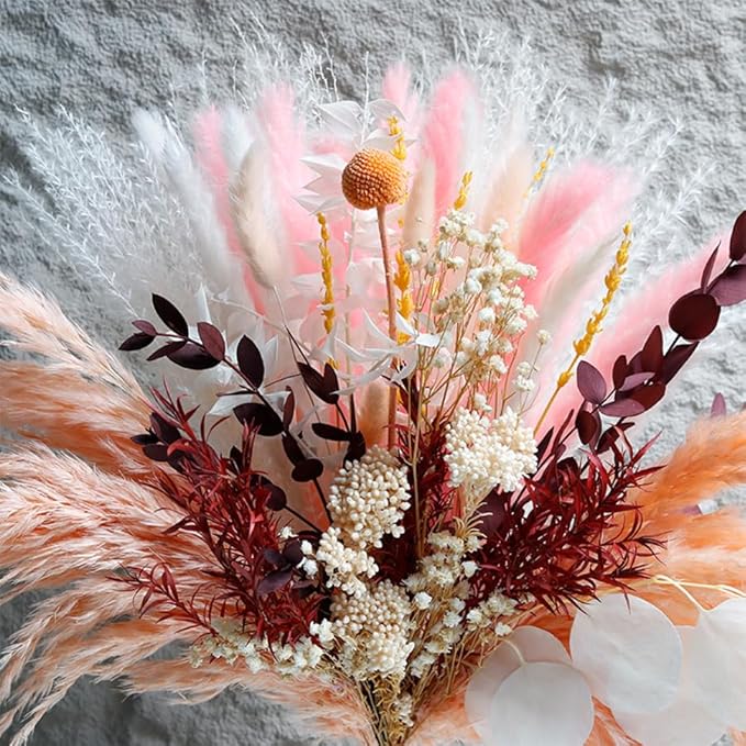 Pink Dried Flowers Bouquet - Image 7