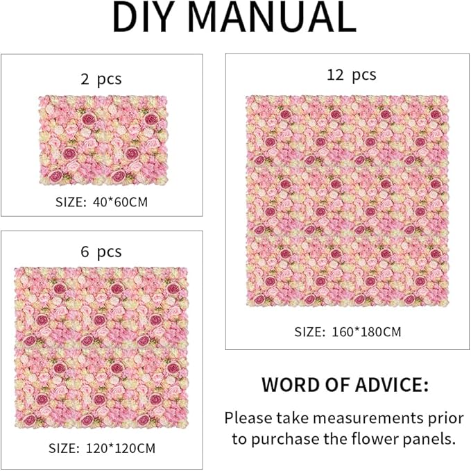 Artificial 3D Flower Wall Panel - Image 5