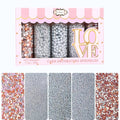 Confect Edible Cake Sprinkles Mix – Silver, Bronze & White Pearls, Sparkling by CONFECTTHECAKEDECORATINGCO