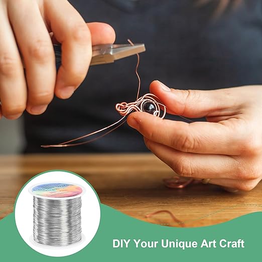 2-Rolls 0.4mm Jewelry Wire, 26 Gauge 328FT Craft Wire Copper Beading Wire - Image 4