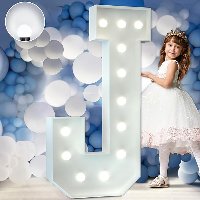 Marquee Letters 4 Feet Tall Large Light Up Letters Baby Shower Decorations by Letsmakeitimpressive