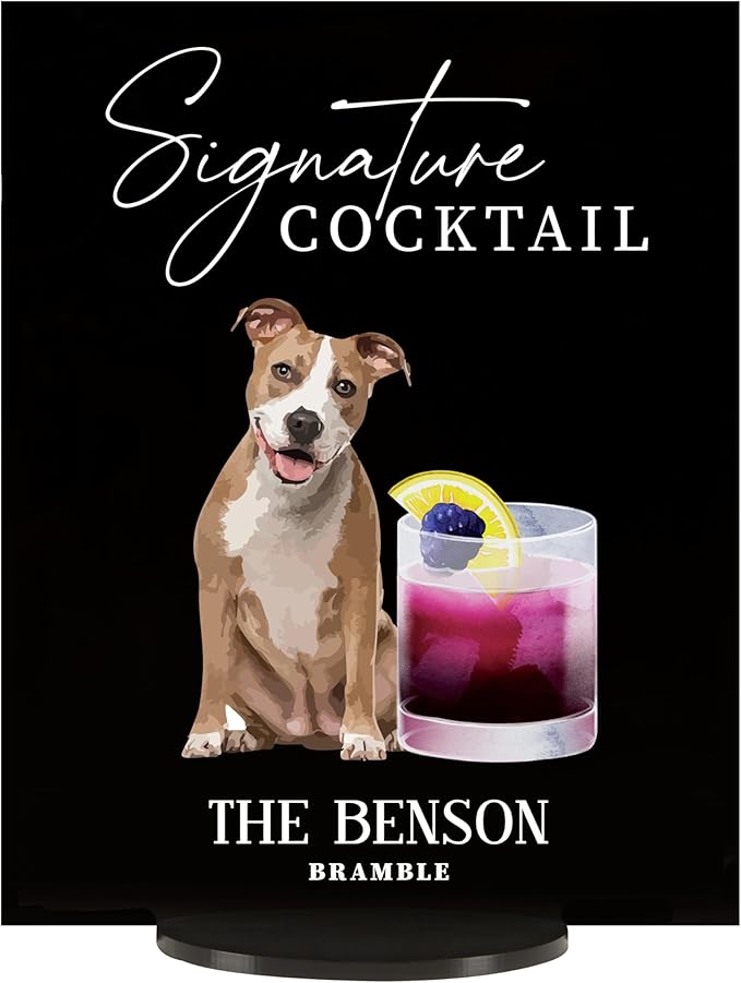 Pet Signature Drink Wedding Signs by Elation+Factory+Co.