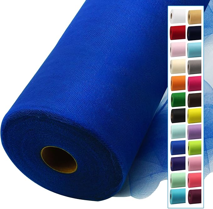 Royal Blue Tulle Fabric Rolls 54 Inch by 40 Yards Tulle Bolt Spool by IONTACH