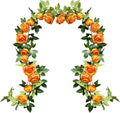 UKELER 2 Pack Artificial Flower Garland Rose Floral Vines Artificial Flowers by Ukeler